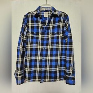 Mossimo blue flannel size S